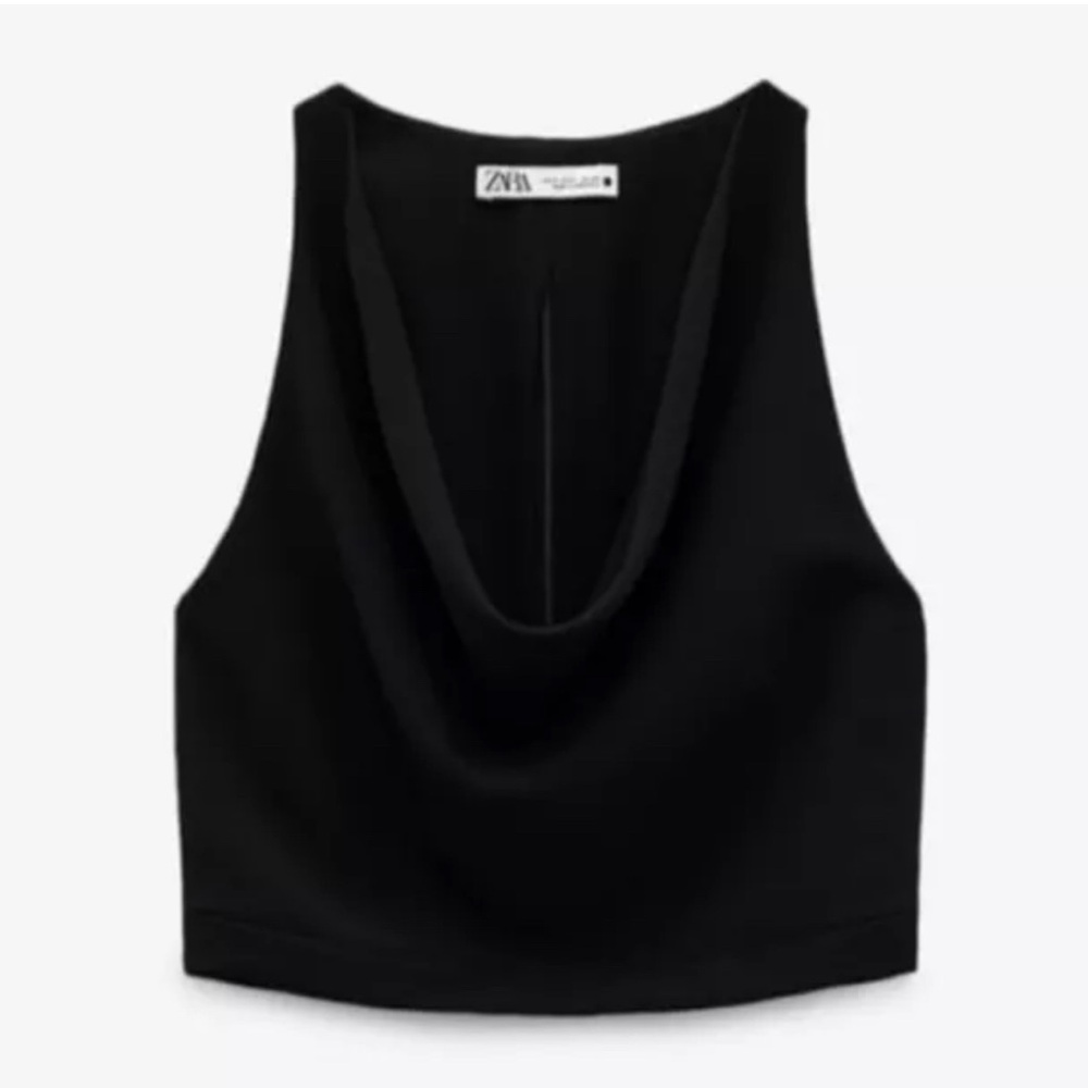 Zara Black Sleeveless Top
